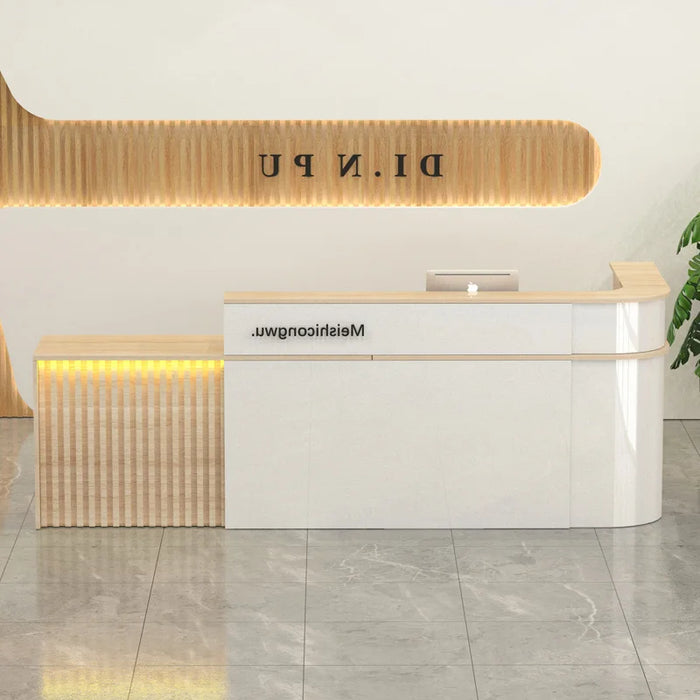 Club Service Reception Desks Office Cashier Hospital Restaurant Corner Reception Desks European Bureau Meuble Modern Furniture