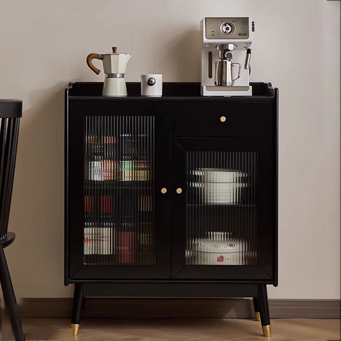 Black Drawers Shelf Sideboard Display Outdoor Organizers Minimalist Cabinet Living Room Kitchen Muebles De Cocina Home Furniture