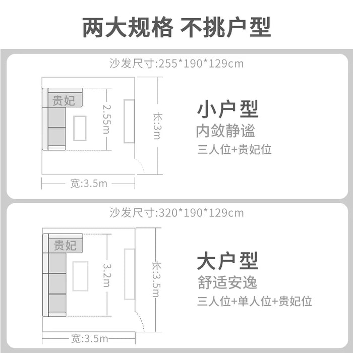 TuyaEuropean Style Sofa Leather Sofa Tea Table TV Cabinet Dining Table Combination Sofa Living Room Small Family Custom