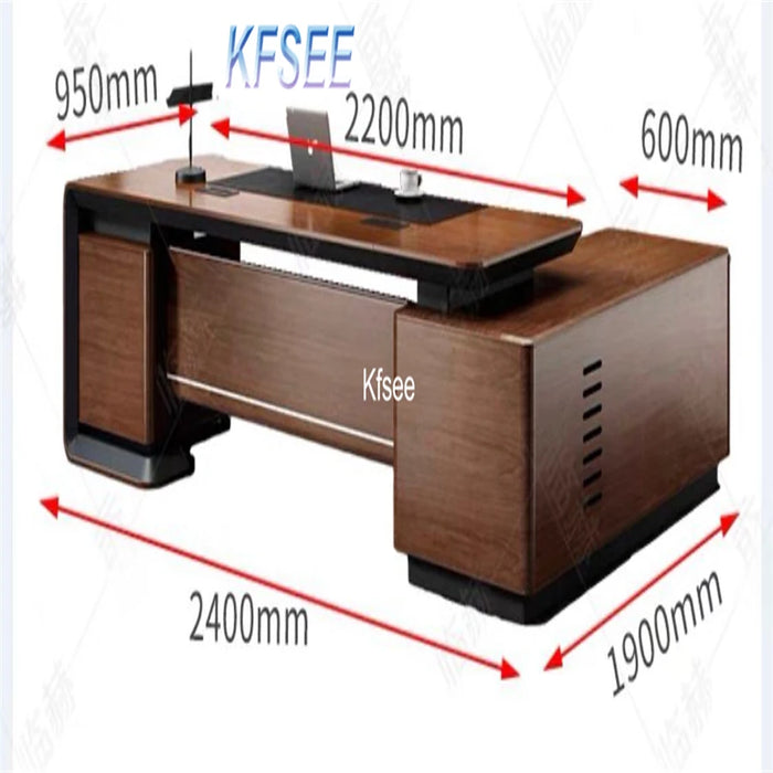 Kfsee 1Pcs A Set Prodgf Computer 240cm length Boss Office Table