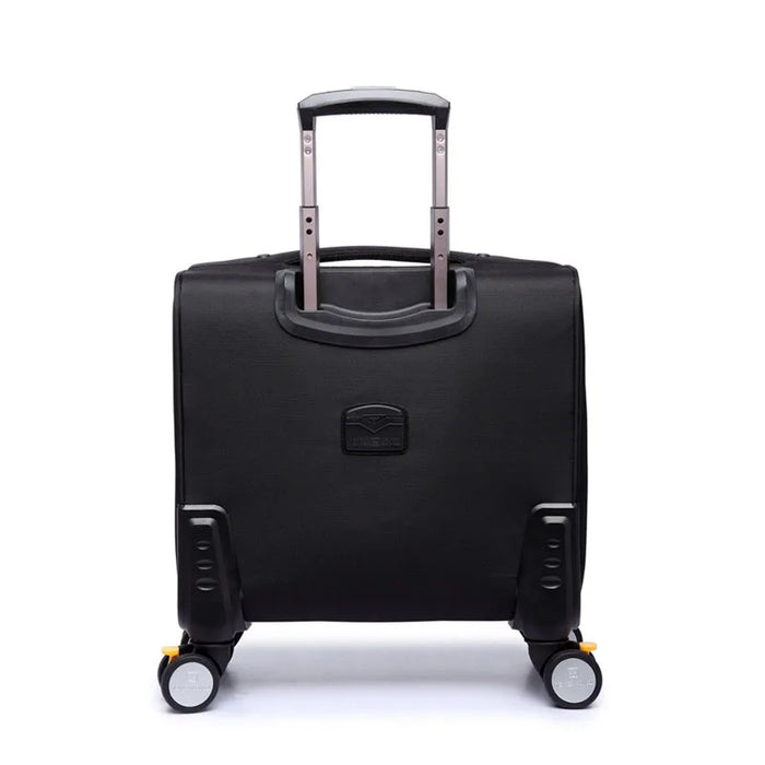 16 Inch Travel Soft Canvas Small Suitcase With Wheels Carry On Trolley Rolling Laptop Luggage Bag Boarding Cabin Free Shipping