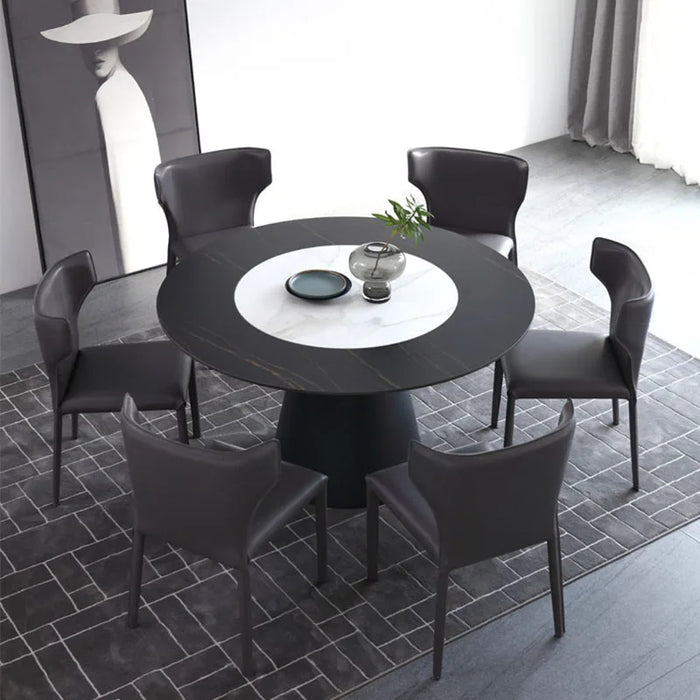 Round Mobile Dining Tables Modern Rustic Luxury Replica Makeup Center Dining Tables Console Mesas De Jantar Hotel Furniture HDH