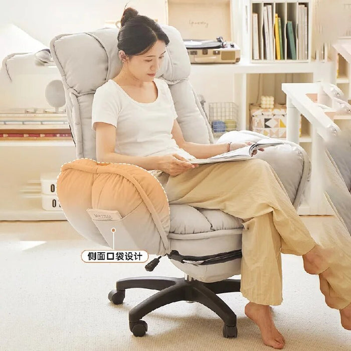 Designer Accent Office Chair Recliner Comfy Lazy Lounge Mobile Ergonomic Chair Folding Cadeiras De Escritorio Office Furniture