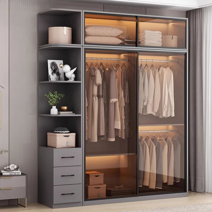 White European Closet Modular Industrial Hotel Living Room Luxury Cabinet Organizer Indoor Armario Plegable Bedroom Furniture