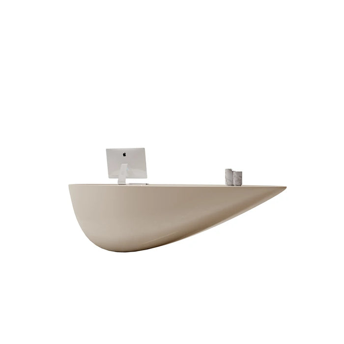FRP paint company reception desk beauty salon cash register simple modern special-shaped creative service bar
