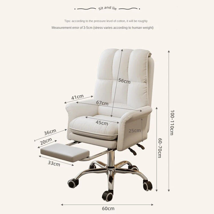 Home Office Computer Chair Comfortable Backrest Reclining Sofa Boss Cтул Can Be Lifted and Swiveled With Resting Feet Cadeira