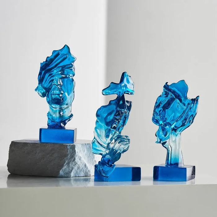 3pcs Abstract Face Statue Home Decoration Nordic Style Interior Cabinet Ornament Luxury Office Desk Decor Figurines for Interior