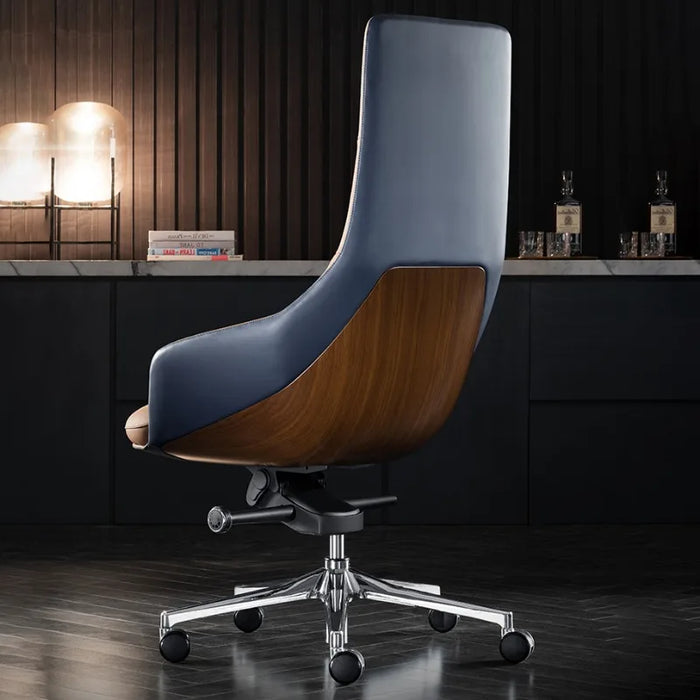 Designer Mobile Ergonomic Office Chair Computer PU Leather Rolling Office Chair Modern Silla Escritorio Home Furniture YQ50OC