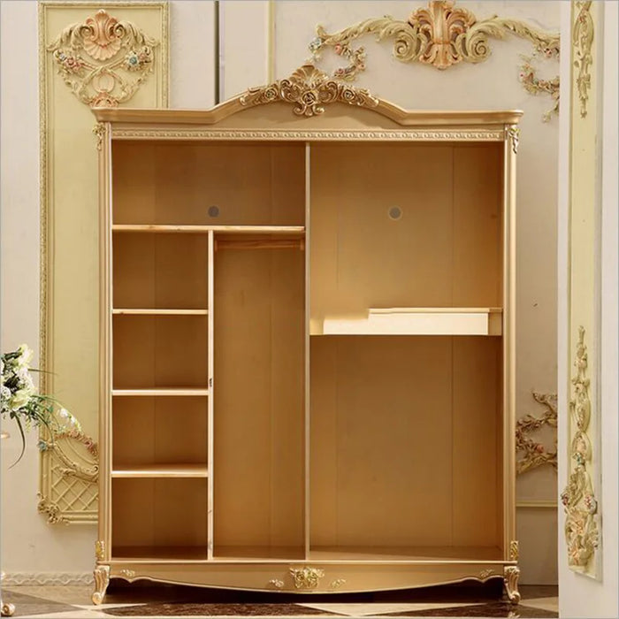 four door wardrobe modern  European whole wardrobe French bedroom  furniture wardrobe p10086