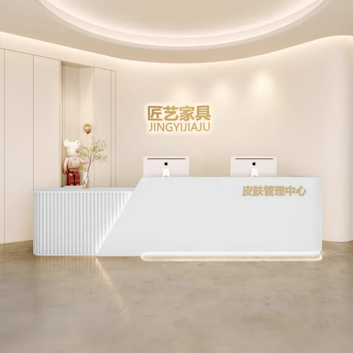 Beauty Salon Reception Desks Office Luxury Front Small Console Table Reception Desks Podium Silla De Escritorio Bar Furniture