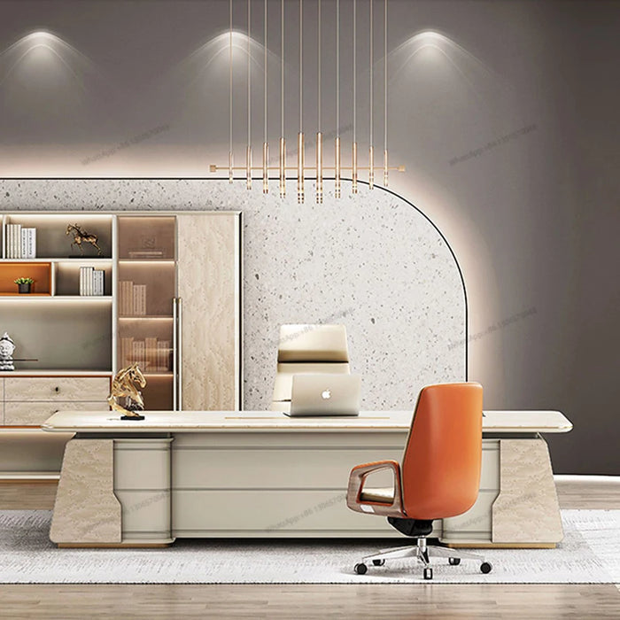 Light Luxury Boss Table, Chairman, Simple Modern Office Furniture, Office Table, Alien Creative General Manager Platform