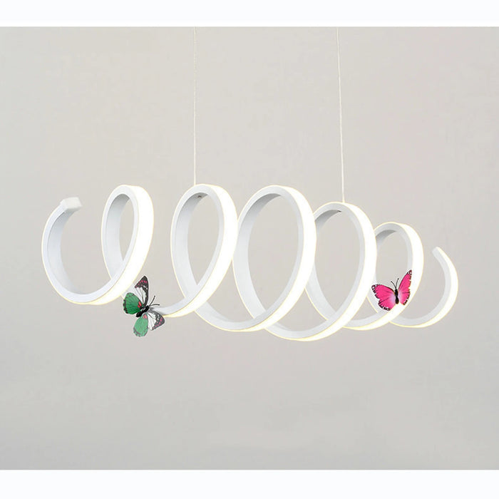 Acrylic Modern LED S-shaped lighting post Ceiling Light Dining Room Bar Pendant Lamp Fixture Chandelier Creative  Light