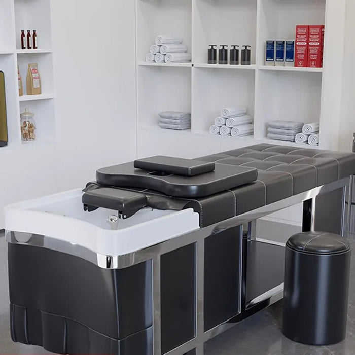 Salon Luxury Shampoo Bed Steamer Washing Hair Modern Comfy Shampoo Bed Beauty Hairdresser Silla De Barbero Salon Furniture