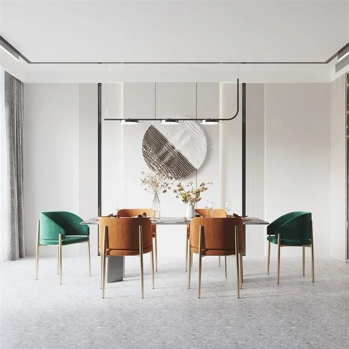 Nordic Individual Armchair Designer Modern Luxury Soft Dining Room Chairs Salon Styling Silla Plegable Kitchen Furniture CC50CY