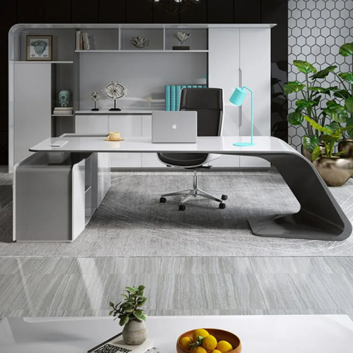 Drawers Organizers Office Desk Standing Reception Luxury European Computer Desks Executive L Shaped Mesa Escritorio Furniture