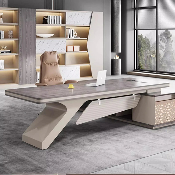 Light Luxury Boss Office Desk Minimalist Modern Chairman Manager President Desk Combination Office Strong Furniture Desk