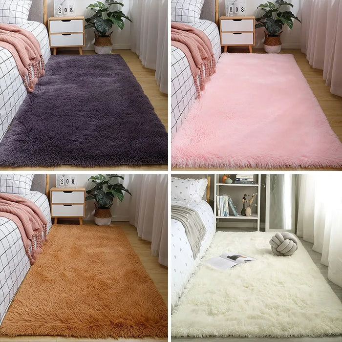 Lellen Hairy Plush Rugs for Children Bedroom Soft Furry Carpets Living Room Kids Baby Room Nursery Playroom Room Decor Area Rug