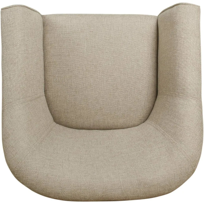 Living room chairs, bucket shaped chairs, cream and brown, suitable for family living room sofa chairs