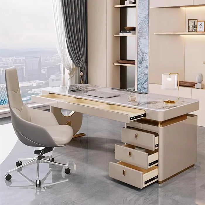 Luxury Studio Office Desk Executive Study Computer Art Writing Monitor Office Desk Work Mesa Escritorio Italian Furniture