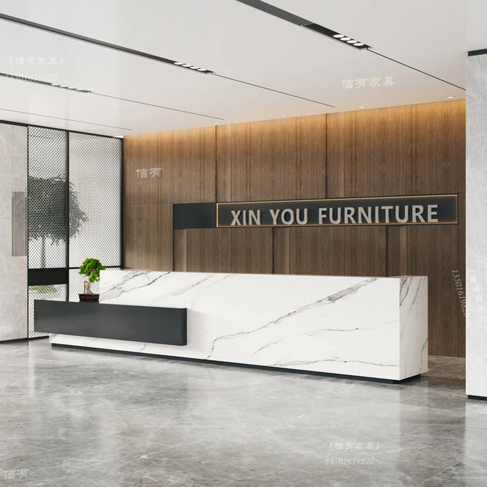 Clinic Modern Reception Desks Table Office Checkout Advisory Hotel Reception Desks Commercial Mesa Escritorio Modern Furniture