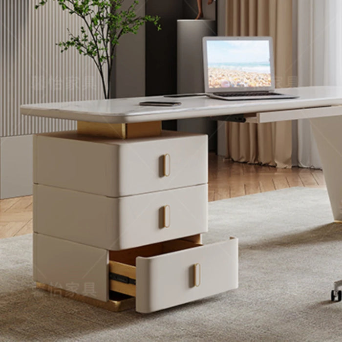 Luxury Writing Office Desk Workbench Reception Conference Desktops Executive Office Desk White Escritorios Italian Furniture