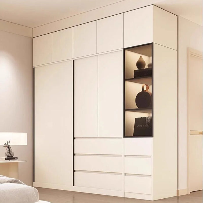 White Nordic Wardrobe Luxury Modern Large Room Organization Wardrobe Bedroom Storage Armario Multiuso Multifunction Furniture