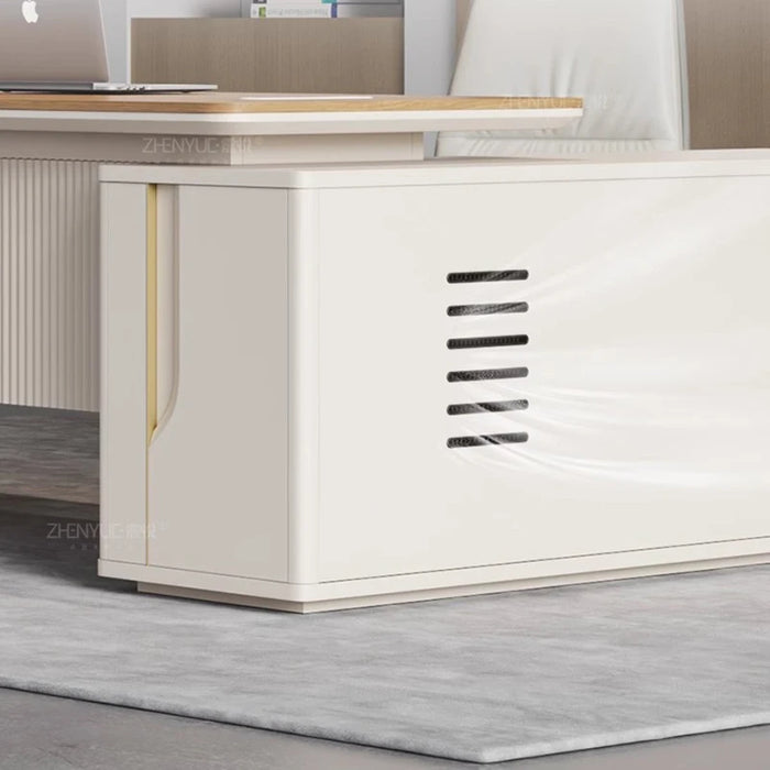 Reception Executive Office Desks Corner Standing Work Desktop Desks Modern Luxury Drawers Bureau Meuble Office Furniture WJ25XP