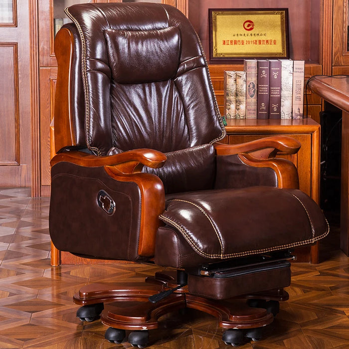 Leather Gamer Office Chairs Computer Recliner Nordic Office Chairs Executive Reading Modern Sedie Da Ufficio Furniture WSW30XP