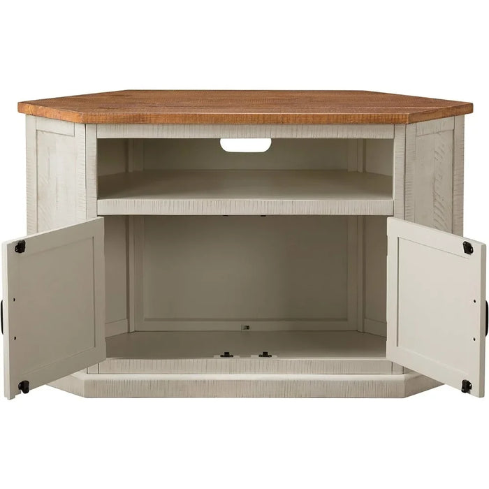 Tv Cabinet Living Room Cabinets Antique White and Honey Tobacco Stand for TVs Up to 80 Inches 70 Inch Table Tv Console Furniture