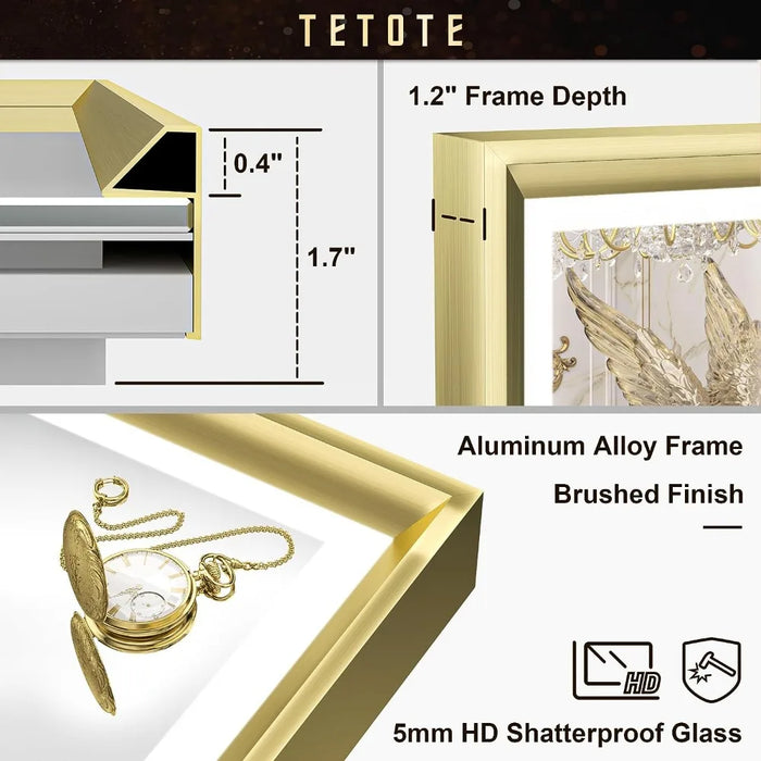 Bathroom Mirror, 24x36 Front And Back Light Makeup Mirror Frame, Baroque Anti Fog Stepless Dimming White, Bathroom Mirror