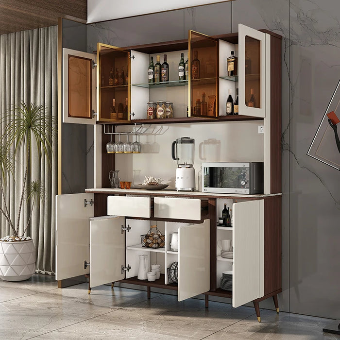 Light luxury dining side cabinet modern simple living room wine cabinet storage cabinet Kitchen cabinet tea cupboard against the