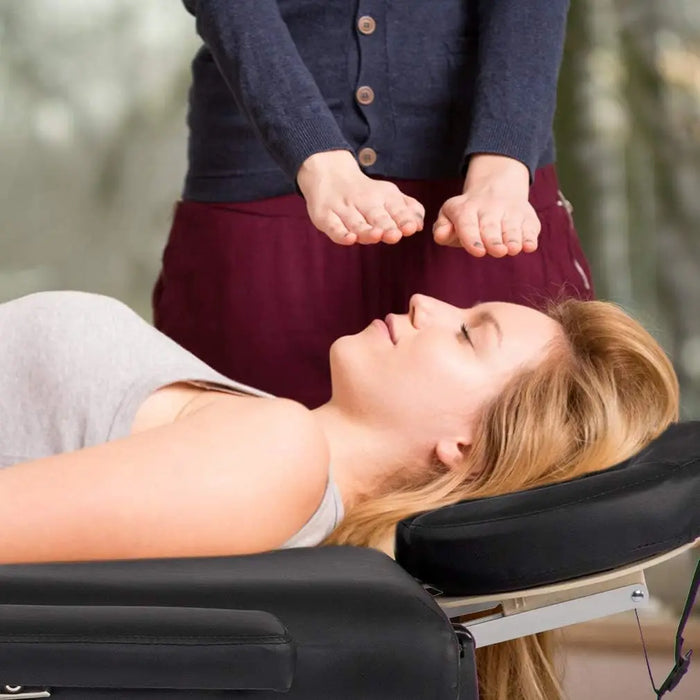 Massage Table Portable Massage Bed Spa Bed 77 Inches Long 30 Inches Wide Height Adjustable 4 Inches Memory Sponge 2 Fold PU Bed