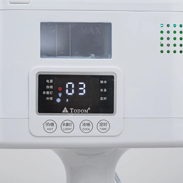 Professional 2 in 1 Facial Steamer Ozone Humidifier Face Sprays Moisturising Adjustable Height for Home Beauty Salon Spa