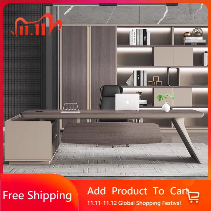Reception Conference Office Desk Desktop Standing Workbench Drawers Office Desk Vanity Scrivania Ufficio Lavoro Salon Furniture