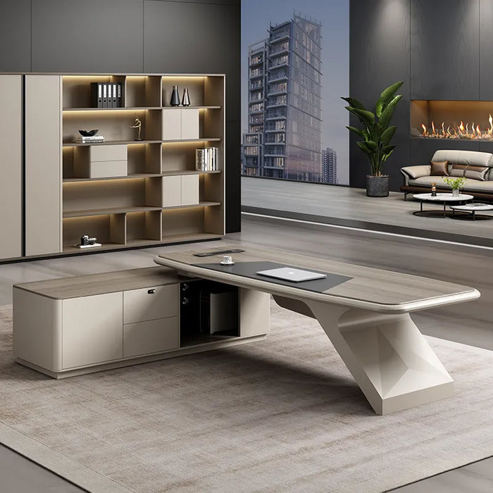 Accessories Executive Office Desk Computer Conference Wood Luxury Corner Reception Mesas De Computador Offices Furnitures