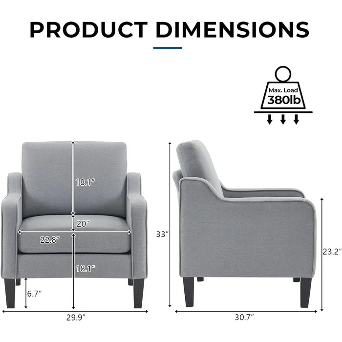 Lounge Chairs Mid Century Modern Fabric Accent Chair Home Furniture Studio Armchair Office Waiting Room Free Shipping Apartment