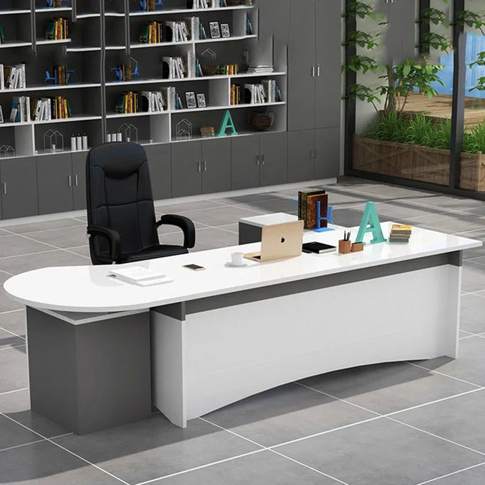 Luxury Cheap Office Desk Drawers Writing Storage Drafting Filing Console Office Desk School Scrivania Angolare Furniture HDH