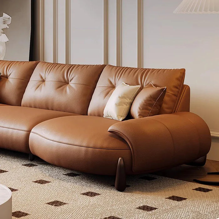 Modular Simple Modern Sofa Leather Brown Cute Recliner Living Room Sofa Lounge Children Italiano Salon Meuble Home Furniture