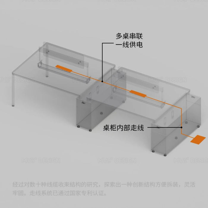 Employee Staff Office Desks Screen Modern Simplicity Simplicity Office Desks Workbench Mesa Escritorio Working Equipment QF50OD