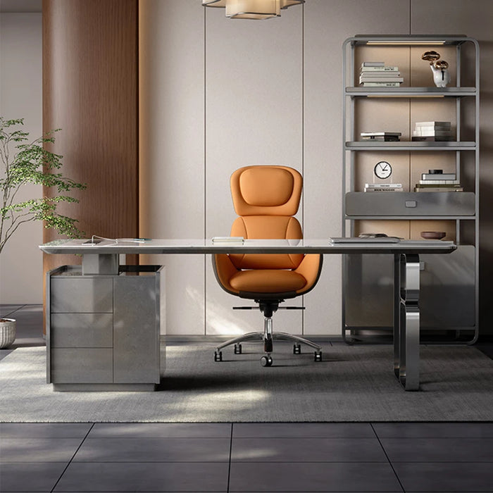 Italian Creative Desk Tables Minimalist Executive Studio Large Storage Office Desk Standing Mesa Escritorio House Furniture