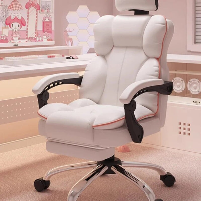 Fashion Swivel Office Chairs Organizer Gamer Leather Elastic Lounge Work Chair Professional Design Silla Plegable Furnitures