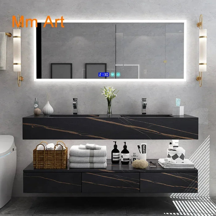 Luxury Bathroom Cabinet Storage Mirror Bathroom Vanity