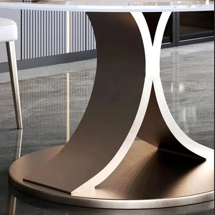 Center Round Dining Tables Rotating Turntable Luxury White Dining Tables Food Outdoor Mueble Para Cocina French Furniture