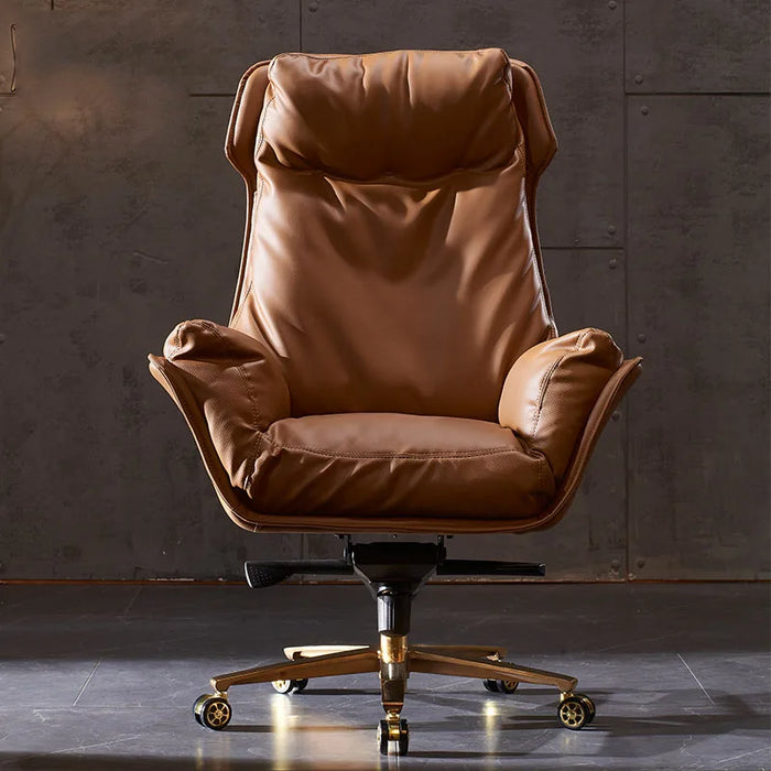 Leather Computer Office Chair Recliner Mobile Boss Office Chair Ergonomic Lounge Sillas De Oficina Office Furniture LQQ25XP