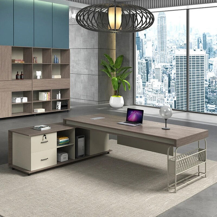 Vanity Executive Desk Writing Students Writing Corner Office Desk Reception Storage Escritorios De Ordenador Home Furniture