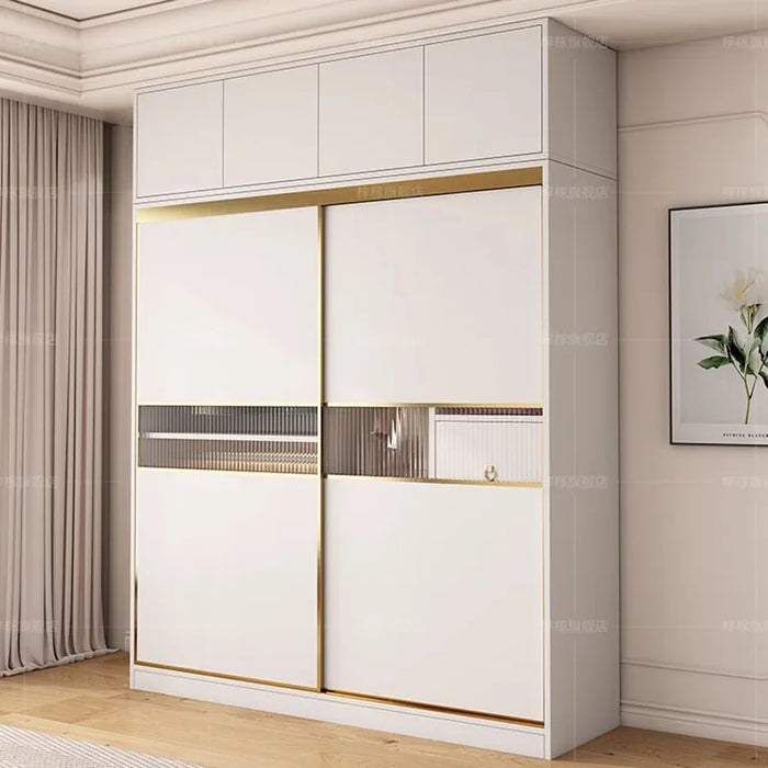 Modern Luxury Wardrobe Storage Multifuncion Wooden Bedroom Wardrobe Organizer Portable Ropero Armable De Ropa Room Furniture