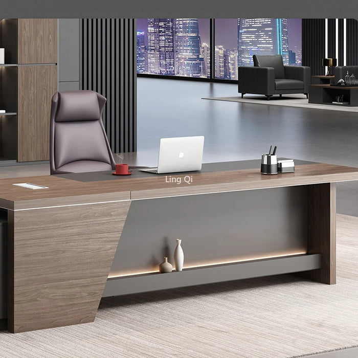 Luxury L Shaped Office Desk European Vanity Reception Conference Computer Desks Secretary Study Mesa Escritorio Office Furniture