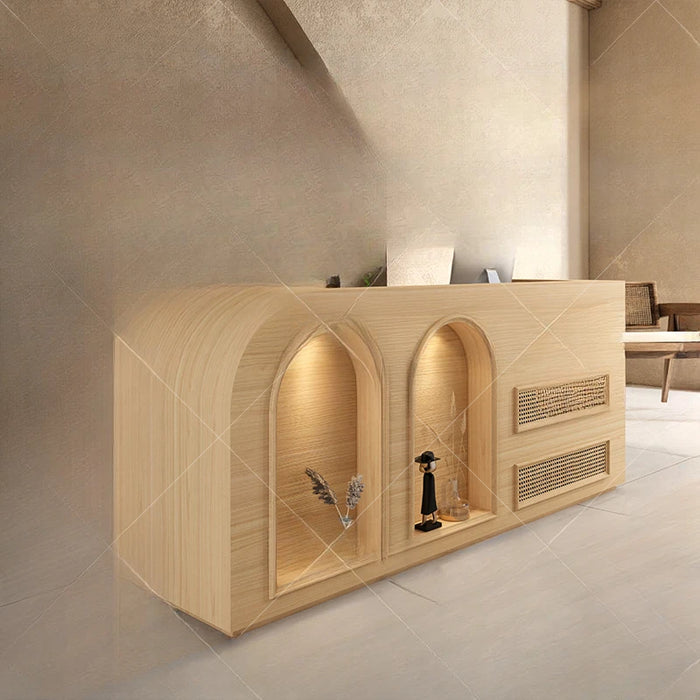 Luxury Reception Desks Wood Small Modern Office Study Spa Counter Reception Desks Vanity Silla De Escritorio Salon Furniture