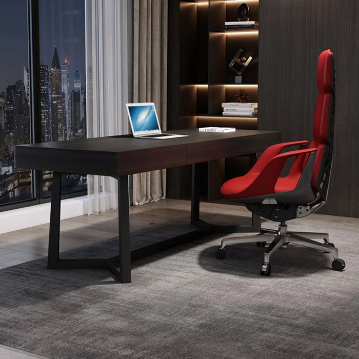 Designer Minimalist Boss Office Desk Italian Wood Solid Ideas Modern Computer Desk Tables Studio Moveis Para Casa Furniture
