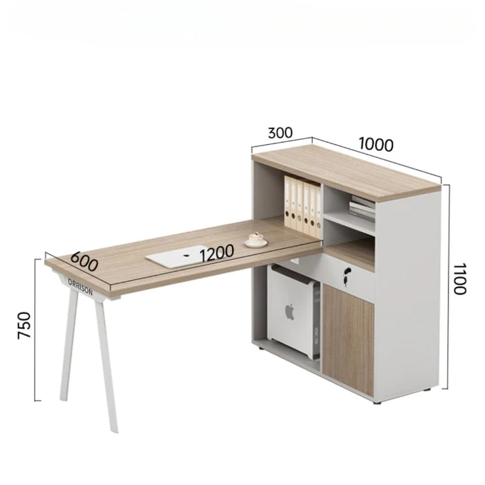 Computer Executive Work Desk Drawers Standing Modern Single Study Table Staff Write Escritorio Habitacion Furniture HD50WD